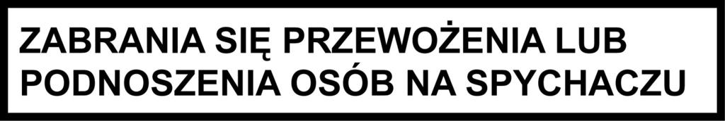 Znak informujący o zagrożeniu mechanicznym zmiażdżenia dłoni i ręki między ruchomymi elementami spychacza oraz o sposobie uniknięcia zagrożenia przez nie operowanie