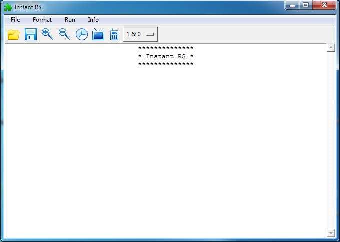 5. Program InstantRS 5.1.