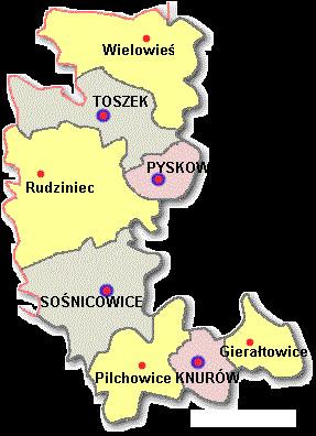 zachodniej części województwa śląskiego, w