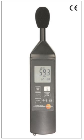 Decybelomierz testo 815 Instrukcja