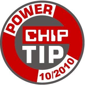 Nagroda CHIP TIP POWER dla nawigacji Garmin nüvi 3790T za zajęcie pierwszego miejsca w teście porównawczym w magazynie CHIP (wrzesieo 2010).