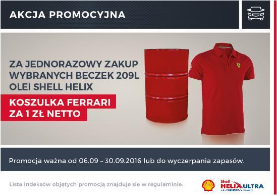 Oleje Shell Helix Za jednorazowy zakup wybranych olei Shell Helix w