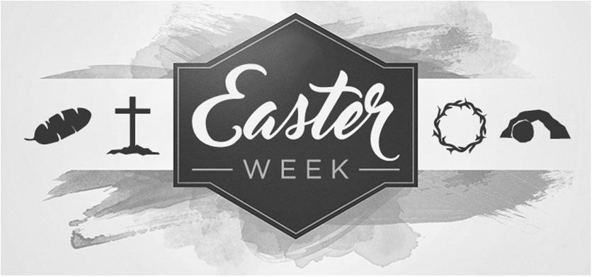 Saturday-Sunday, April 15-16, 2017: Easter Sunday Collection Monday, April 17, 2017: Rectory Office Closed Tuesday, April 18, 2017 Cub Scouts - 7:00 PM Wednesday, April 19, 2017 Eucharistic Adoration