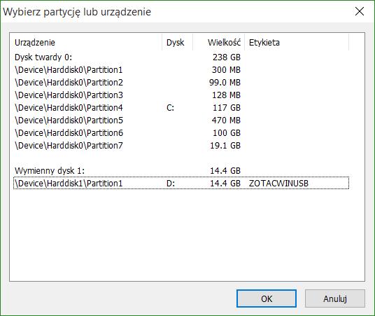 7. W tym miejscu możemy zdecydować, czy chcemy utworzyć