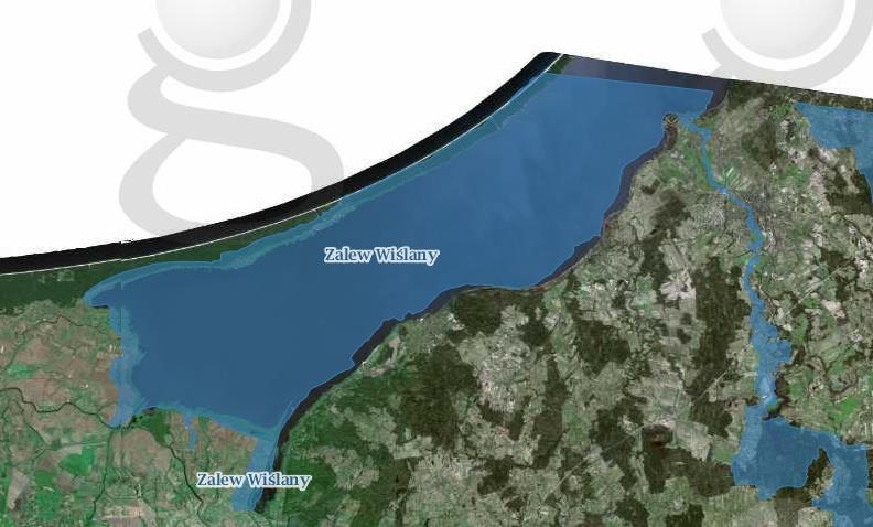 Rysunek 12. Lokalizacja obszaru NATURA 2000: Zalew Wiślany (PLB280010). źródło: geoserwis.gov.