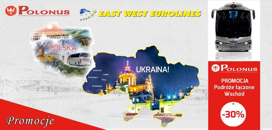 West Eurolines. Każdy kto kupi pomiędzy 1.02.2017 a 31.03.2017 bilet na trasie Warszawa <> Lwów otrzyma specjalny kod rabatowy, który daje 30% zniżkę na bilety w krajowej siatce połączeń.