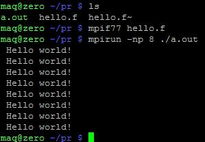 printf("hello world!