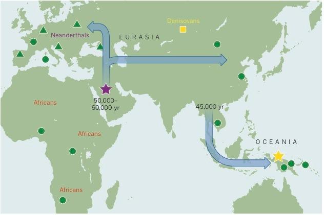 migrantami w populacjach Oceanii