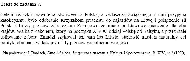 Zadanie 6. Dokończ poniższe zdanie wybierz właściwą odpowiedź spośród podanych.