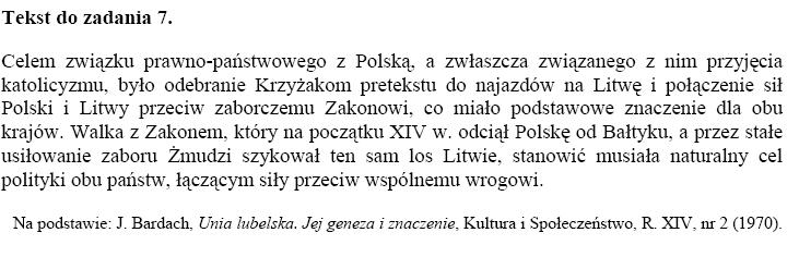 Zadanie 6. Dokończ poniższe zdanie wybierz właściwą odpowiedź spośród podanych.