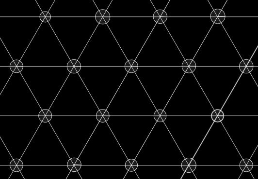 2 ten n-kąt musi być trójkątem o kątach i, zaś cały układ osi symetrii wzoru rozcina płaszczyznę na takie właśnie trójkąty (Rysunek 3.4.