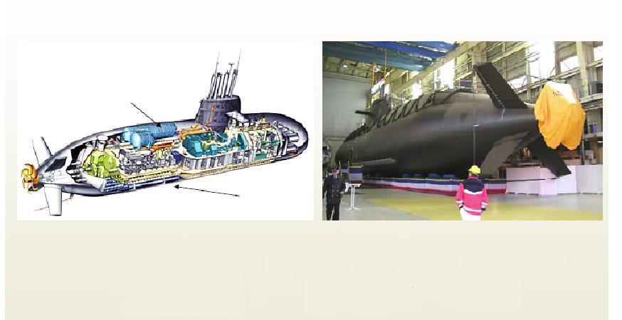 Zastosowanie napędu wodorowego w łodzi podwodnej submarine Ciekły tlen Zbiornik na