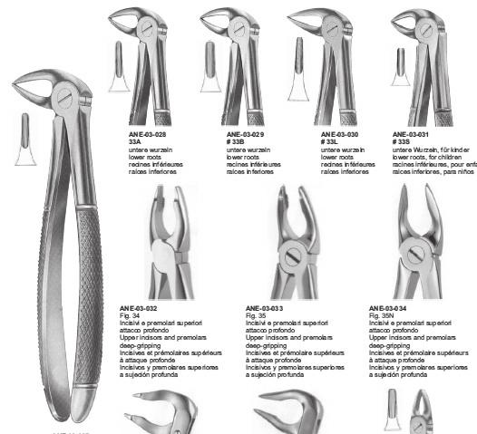 KLESZCZE EKSTRAKCYJNE S01-028 Fig. 33A Dolne korzenie S01-029 Fig.