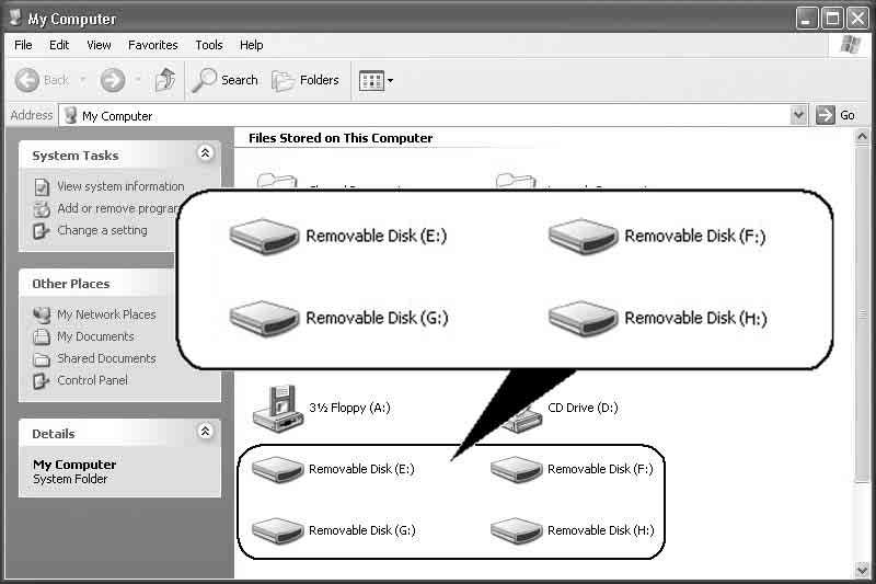 Nazwa napędu komputera Removable Disk (E:) (Dysk wymienny (E:)) Removable Disk (F:) (Dysk wymienny (F:)) Removable Disk (G:) (Dysk wymienny (G:)) Removable Disk (H:) (Dysk wymienny (H:)) Odpowiednia