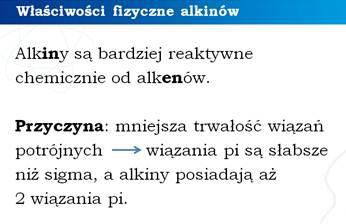 Omówienie właściwości fizycznych alkinów. Omówienie równań reakcji spania całkowitego i niecałkowitego alkinów na przykładzie etynu.