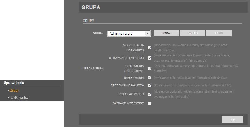 Instrukcja obsługi kamer PTZ serii NVIP-5000 wer.1.0. INTERFEJS WWW - PRACA Z KAMERĄ Zaznacz opcję WŁĄCZ SMTP, aby aktywować SMTP.