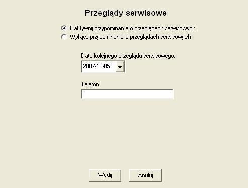 oraz wydruk na drukarce: Nagłówek NIP: 999-999-99-99 22-04-2006 1524 ------------------------------------------ # NIEFISKALNY # PAMIĘTAJ O OBOWIĄZKOWYM PRZEGLĄDZIE SERWISOWYM PRZEGLĄD SERWISOWY ZA: