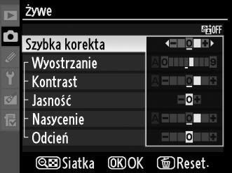 Przycisk G 2 Wybierz Zapisz/edytuj. Wyróżnij Zapisz/edytuj i naciśnij 2. 3 Wybierz ustawienie Picture Control.