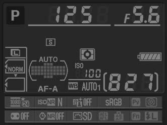 d9: Ekran informacyjny Przycisk G A menu ustawień osobistych Przy ustawieniu domyślnym Automatyczne (AUTO) kolor czcionki na ekranie informacyjnym (0 10) będzie się zmieniał automatycznie z czarnego