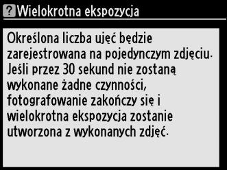 Menu aparatu Większość opcji fotografowania, odtwarzania i konfiguracji jest dostępnych w menu aparatu. Aby wyświetlić menu, naciśnij przycisk G.