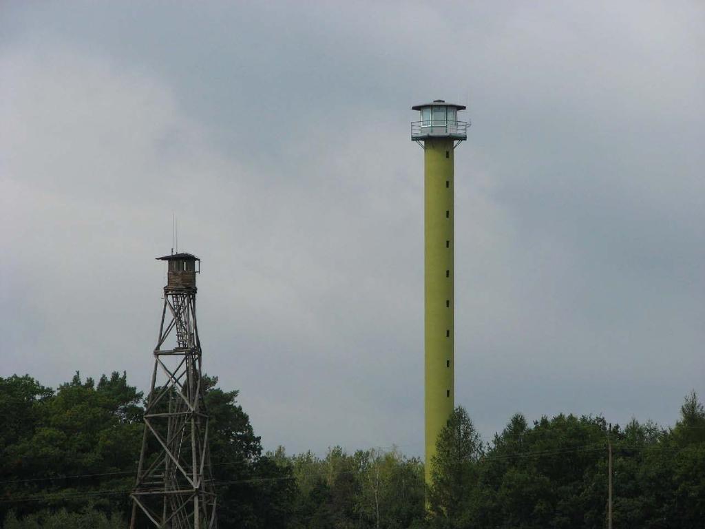 Monitoring pożarów lasu Monitoring forest fire Liczba dostrzegalni pożarowych w Polsce (stan na 2010 r.