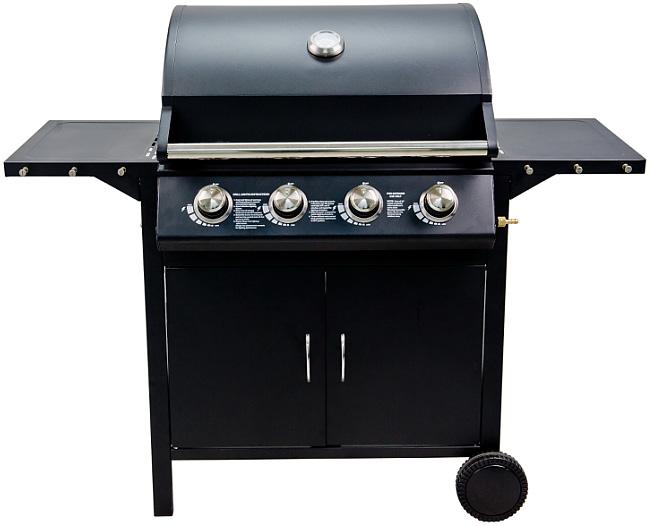 Grill MIAMI Ruszt: 74 x 51 cm Wymiary produktu: wys. 82,5 x szer. 74 x gł. 56,5 cm. Dzięki dużemu, podwójnemu rusztowi wykonanemu ze stali, można grillować jednocześnie na dwóch wysokościach.