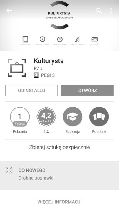 M-sztuka, czyli sztuka w smartfonie 71 wiono wówczas oglądanie na ekranach iphone ów filmów nawiązujących do konkretnych dzieł umieszczonych w Galerii Sztuki Polskiej XIX wieku.