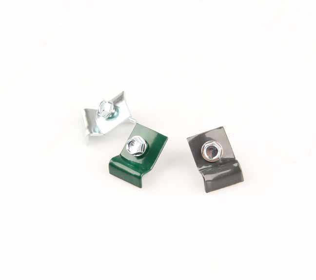 PRZELOTKA Z HACZYKIEM FENCE CLIP WITH HOOK >> TÜLLE MIT HAKEN 3,8mm 27mm 7 13mm 16mm 8,3mm 17mm S0007 S0008 S0009 S0010 NAZWA /NAME / MATERIAL