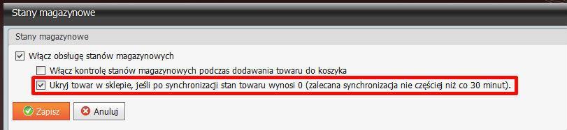 1.6 Import tylko cen W Comarch ERP e-sklep 7.0 obsłużono import tylko cen z systemu ERP.