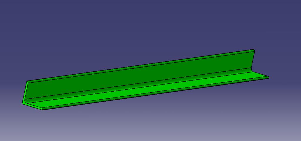 2) Rysunek 3D dobranego element do badań Rysunek wykonany został w