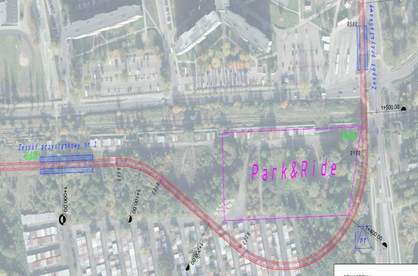 Analiza rozmieszczenia parkingów Park&Ride oraz Bike&Ride W3 Proponowane lokalizacje parkingów: Przy