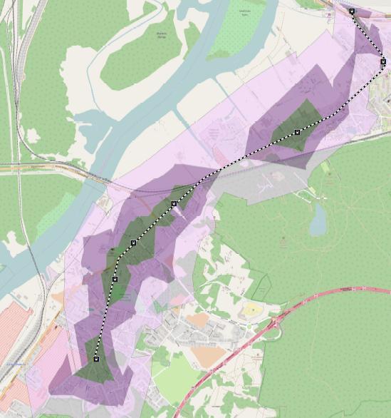 Analiza dostępności dla Wariantu W6 Węzeł przesiadkowy Rondo Ułanów Podolskich