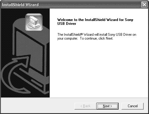Instalace ovladače USB Při použití systému Windows XP není instalace ovladače USB nutná. Jakmile je ovladač USB nainstalován, není třeba ovladač USB instalovat.