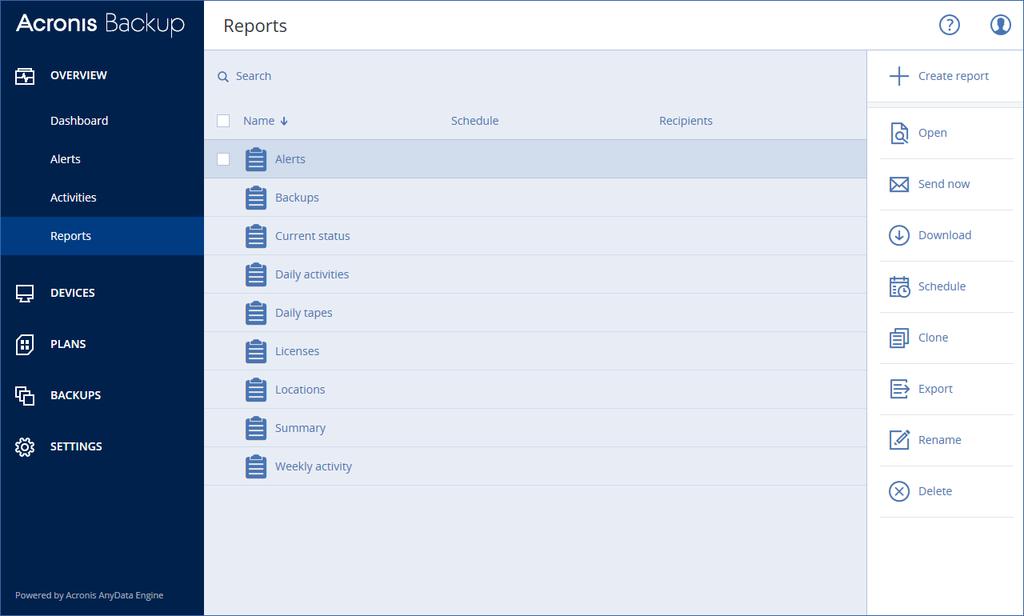 Aby przetwarzać raport przy użyciu oprogramowania innego producenta, zaplanuj zapisanie raportu w formacie.xlsx w określonym folderze.