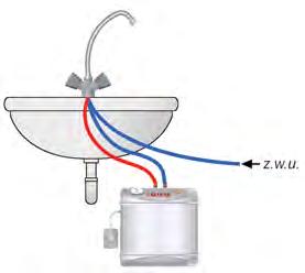 antyzamrożeniowy (minimalna temp. wody +7 o C) dzo krótki czas nagrzewania (grzałki o mocach 1,5 i 2,2 kw) podgrzewacze w wersji podumywalkowej (OW- 5.1/10.