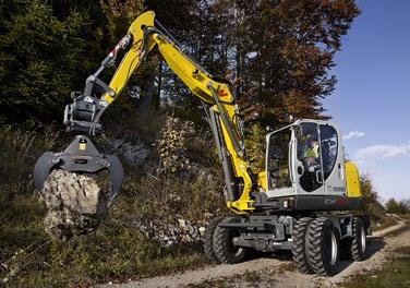 Urządzenie dodatkowe można wymienić w mniej niż 30 sekund dzięki hydraulicznemu