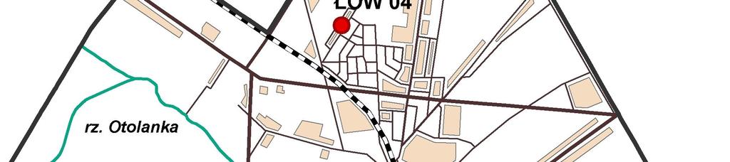 Mapa 3 Lokalizacja punktów pomiaru hałasu w Łowiczu.