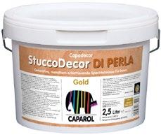 Produkt barwiony w systemie ColorExpress Farby niskoemisyjne bez rozpuszczalników i plastyfikatorów StuccoDecor Di Perla Stiuk perłowy.