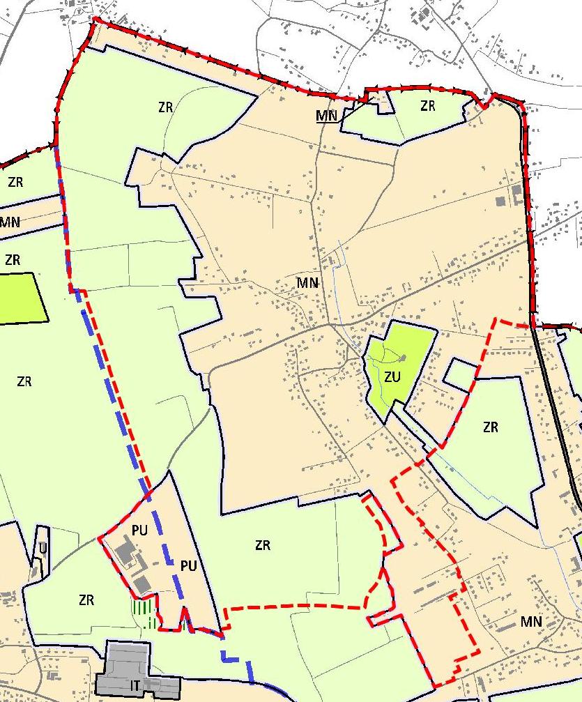 Rys. 6. Zmiana Studium - plansza K1- Struktura przestrzenna.