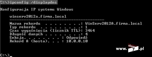 15 (Pobrane z slow7.pl) odwzorowania nazw domenowych i odpowiadających im adresów IP poznamy wydając polecenie: ipconfig /displaydns).