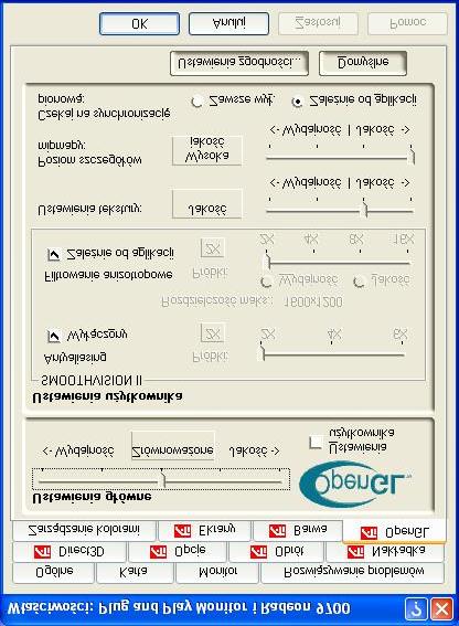 Panel sterowania OpenGL 21 Korzystając z tej zakładki gracze mogą dostrajać ustawienia gier OpenGL.