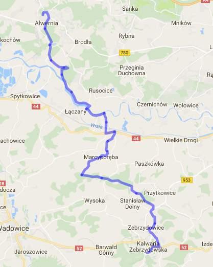 DŁUGOŚĆ: ok. 42 km TRASA ZAWIERA DOKŁADNY OPIS NA STRONIE EDK: http://2015edk.wio.org.