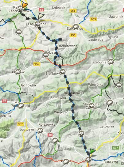 TRASA 13 JORDANÓW-Kalwaria Zeb.