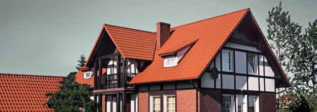 KOMPLETNY SYSTEM Duży wybór dachówek kształtowych oraz elementów systemu dachowego