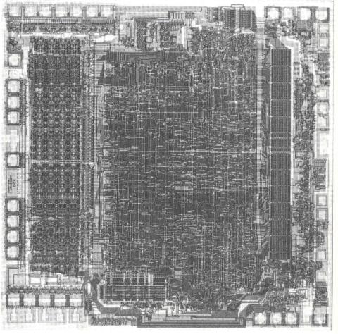 Topografia procesora Motorola 6809.