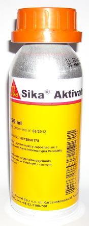 Sika aktivator, 250ml Kod Kleimy: ska15xxo250k412y Pojemność: 250ml Cechy: zawiera rozpuszczalnik, łatwopalny, bezbarwny Kolor po utwardzeniu: przeźroczysty Cena netto: 43,61 PLN Sika Aktivator jest