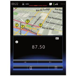 ANDROID AUTO, CARPLAY (2/4) CarPlay prezentacja CarPlay " to fabryczna aplikacja, którą można pobrać na smartfon i która umożliwia korzystanie z wybranych aplikacji telefonu za pośrednictwem ekranu