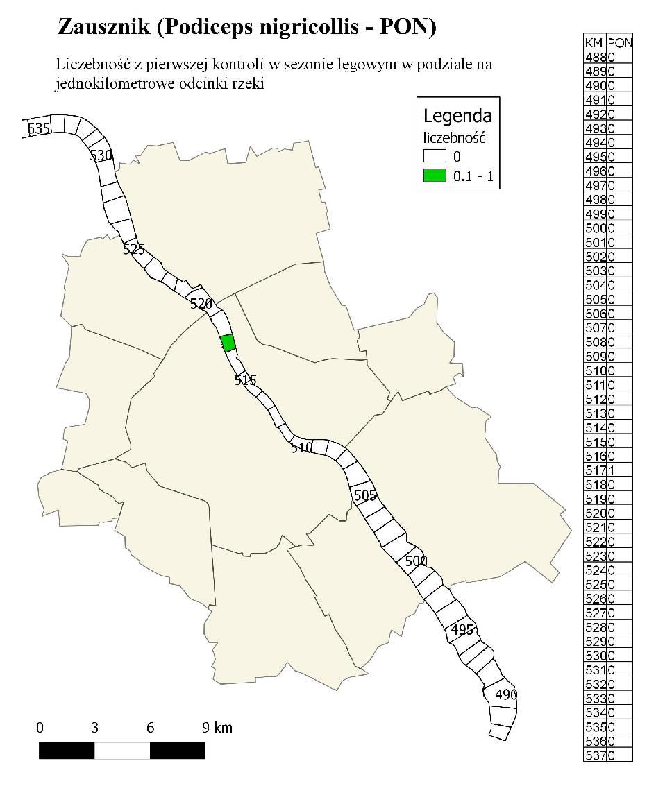 56 Załącznik nr 23 do raportu z monitoringu ornitologicznego prowadzonego w okresie 1.1 3.9.