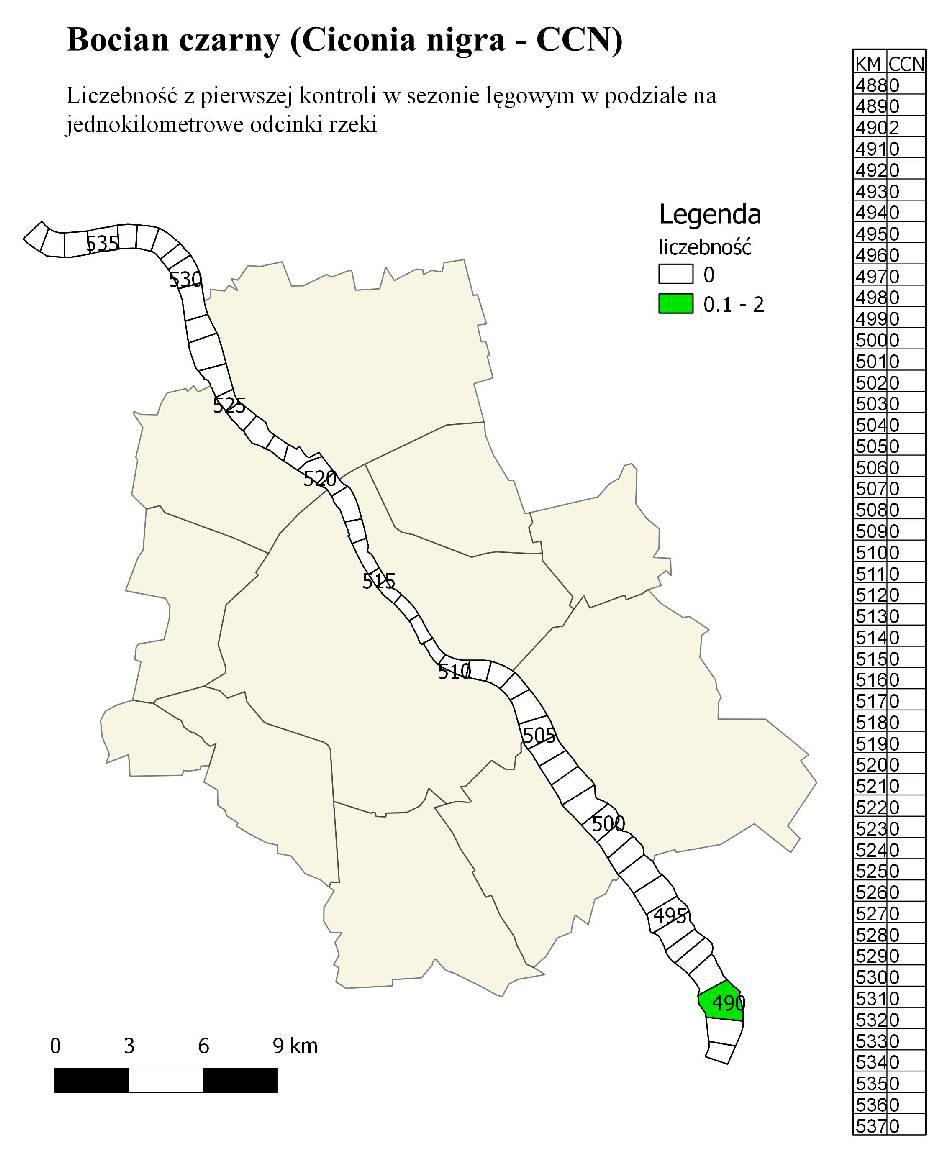 59 Załącznik nr 26 do raportu z monitoringu ornitologicznego prowadzonego w okresie 1.1 3.9.211 w