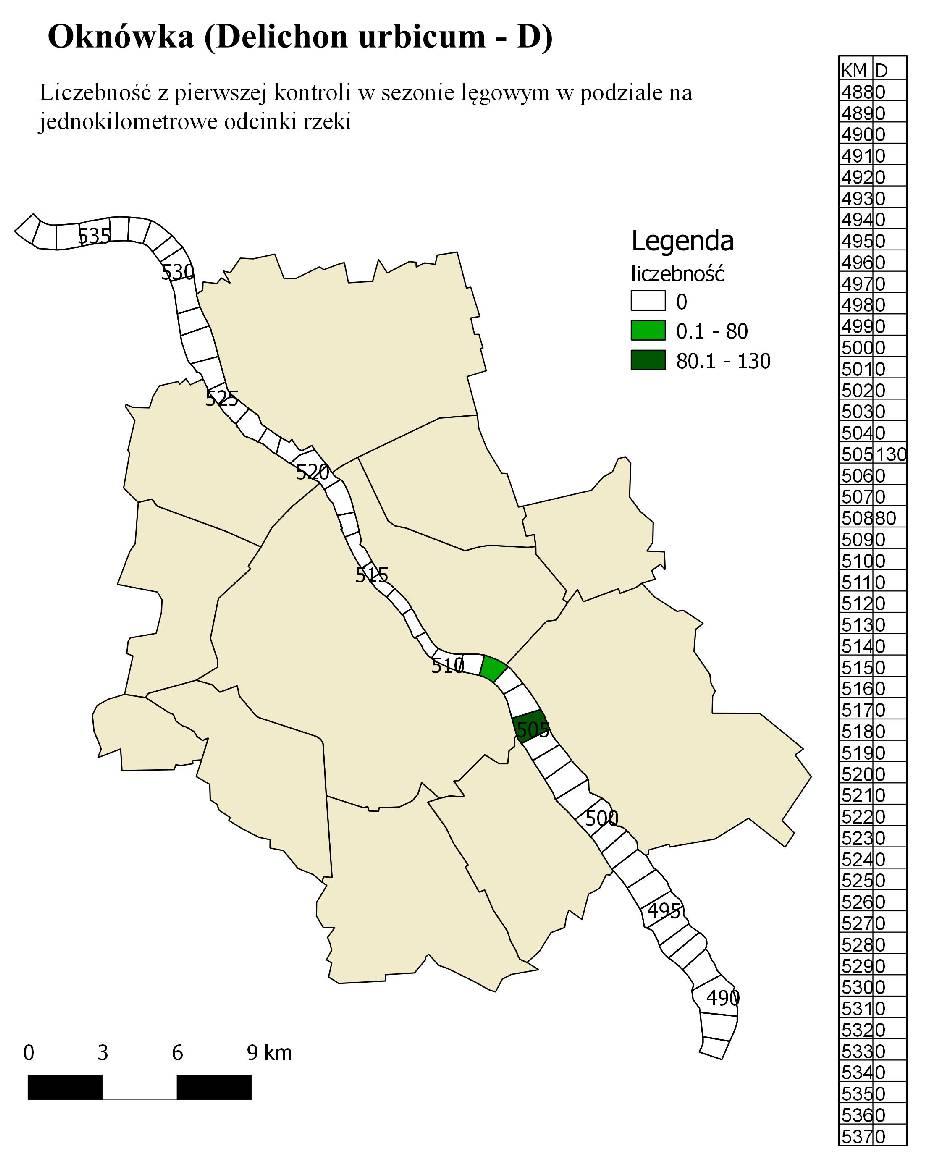 69 Załącznik nr 36 do raportu z monitoringu ornitologicznego prowadzonego w okresie 1.1 3.9.211 w